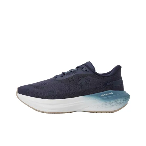DESCENTE Energize Super V4 Slip-resistant Abrasion-resistant Low Top Casual Running Shoes Unisex Blue DESCENTE Energize Super V4 Противоскользящий Устойчивый к истиранию Низкий Топ Повседневные Беговые Кроссовки Унисекс Синий