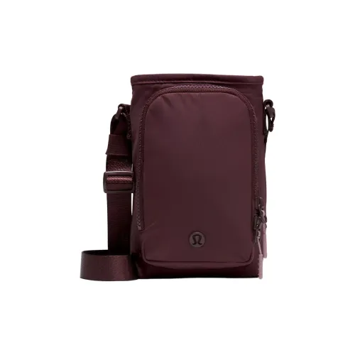 lululemon Нейлоновые сумки через плечо стандартные женские темно-красный