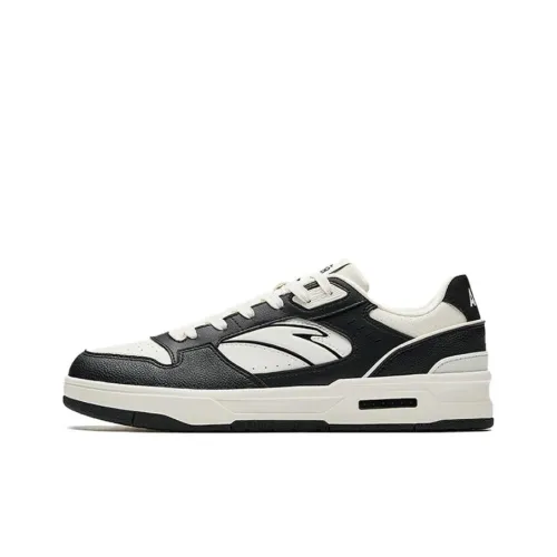 ANTA Lieyan1,0 Покрытие Slip-Resistant и Abrasion-Resistant Низкий Топ Скейтборд Кроссовки Мужские Белый Черный