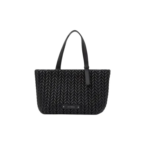 KARL LAGERFELD Переработанный полиуретан Тоут Сумка Сумка для покупок Сумка Женская Черная