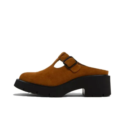 CAMPER Milah противоскользящие домашние тапочки женские коричневые