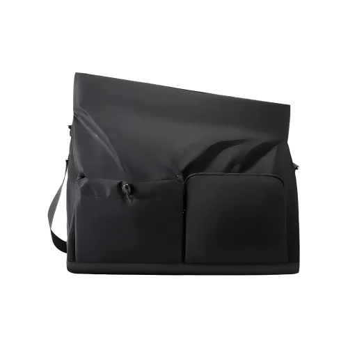 VIHUS Нейлоновая спортивная сумка большая унисекс черная бежевая