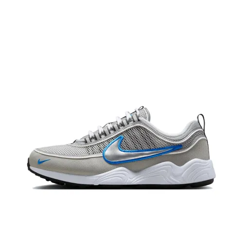 Nike Air Zoom Spiridon Slip-resistant Abrasion-resistant Low Top Casual Unisex Silver Найк Эйр Зум Спиридон Противоскользящий Устойчивый к истиранию Низкий Топ Повседневный Унисекс Серебряный