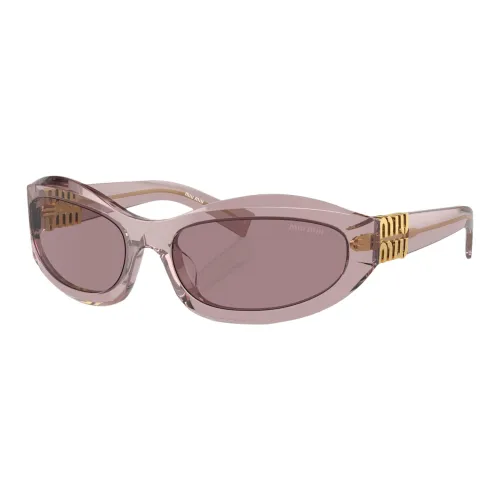 MIU MIU Ацетат Нерегулярная форма Солнцезащитные очки Женские Розовый