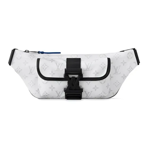 LOUIS VUITTON SLOPE Холст с кожей Тип покрытия Слинг-сумка Сумка на пояс Мужской Белый
