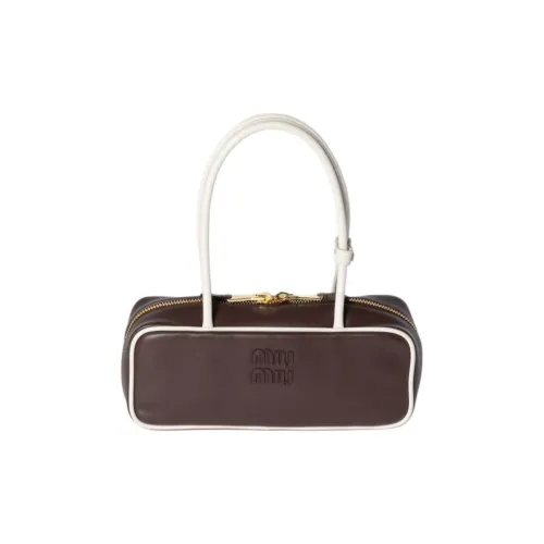 MIU MIU Beau Кожа Сумка Женская Цвет Бриджвуд и Белый