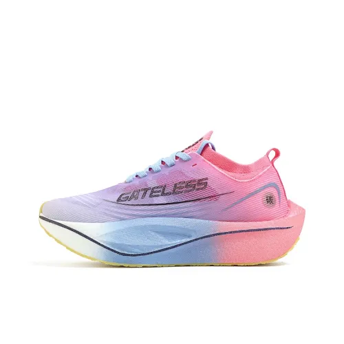 GATELESS Низкий топ Беговые кроссовки Унисекс Флуоресцентный цвет вишневого цветка
