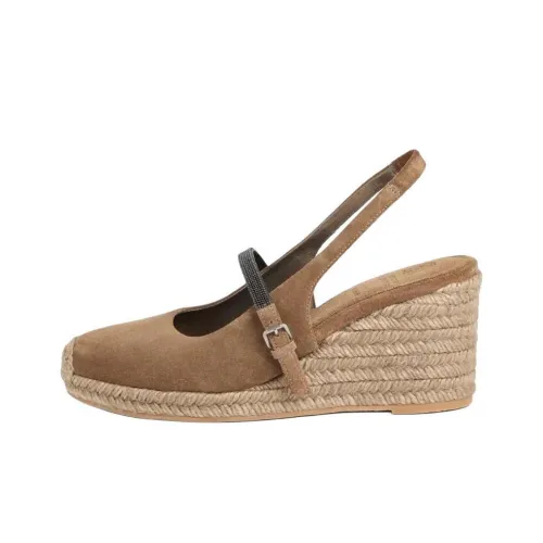 BRUNELLO CUCINELLI Высокие каблуки Умбра Женские