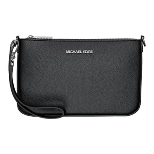 MICHAEL KORS Jet Set Pebble Кожа Клатч Маленький Женский Черный