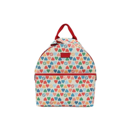 GUCCI Canvas с кожаными вставками рюкзак детский белый красный многоцветный