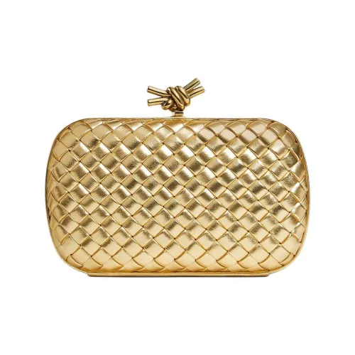 Bottega Veneta Sheepskin Clutch Standard Women's Gold