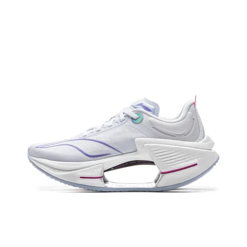 LINING Shadow 3 ESSENTIAL Беговые кроссовки Низкий топ Белый фиолетовый Женские