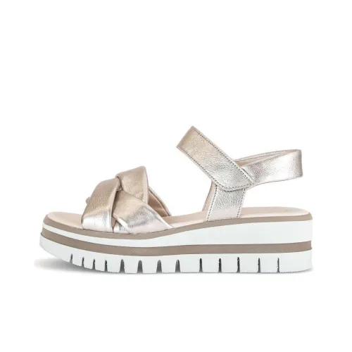 Gabor Мода One Ремешок Сандалии Женские Светлое Золото