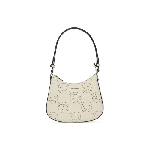 KARL LAGERFELD Кожа Плечевая Сумка Женская Светлый Бежевый