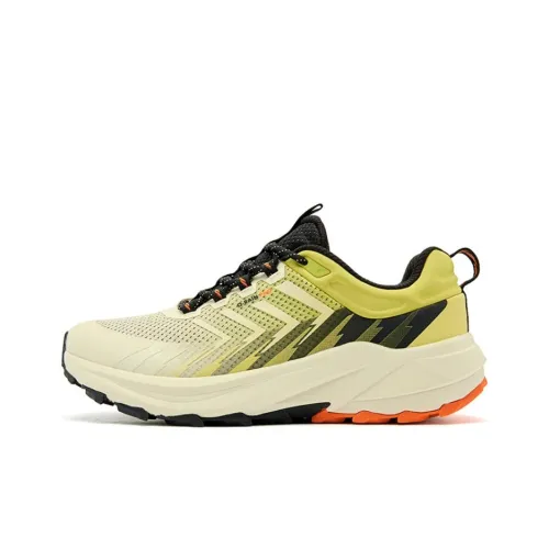 QIAODAN Амортизация Легкий Низ Resistant Низкий Топ Повседневные Беговые кроссовки Мужские Желтые