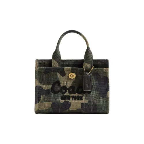COACH Cargo Холст Тоут Сумка Сумка для покупок Сумка Маленькая Женская Камуфляж