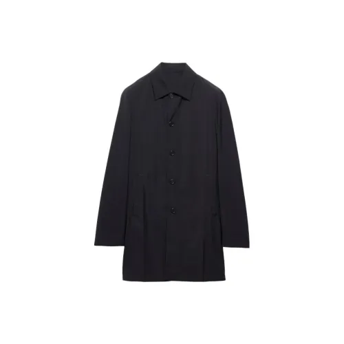 PRADA Мужское черное пальто