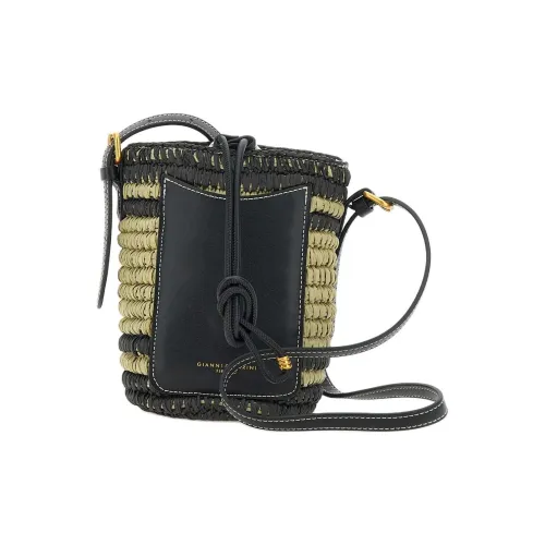 GIANNI CHIARINI Рафия Сумка на плечо Женская Зеленая