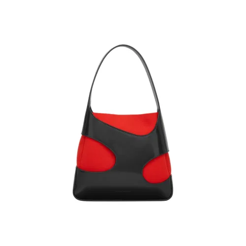 Ferragamo Сумка через плечо из коровьей кожи маленькая женская черная красная