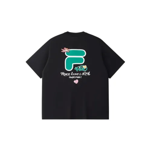 FILA FUSION FOB Series Глубокий черный BK Унисекс Футболка