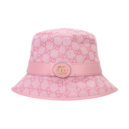 GUCCI Canvas Шляпы ведра Женские Розовый