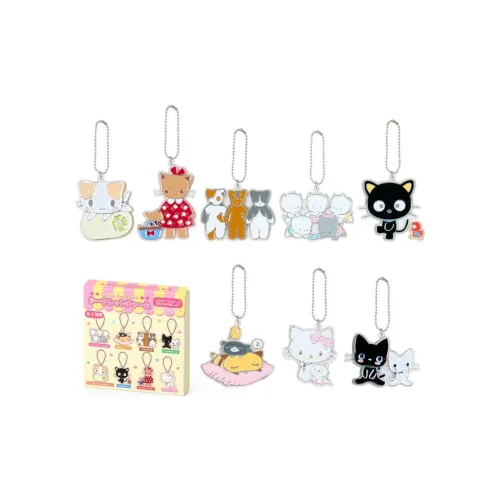 Санрио Kitten Club Kitten Cute Подвеска для мобильного телефона Слепые коробки Один Mystery коробка Целая коробка 8 шт