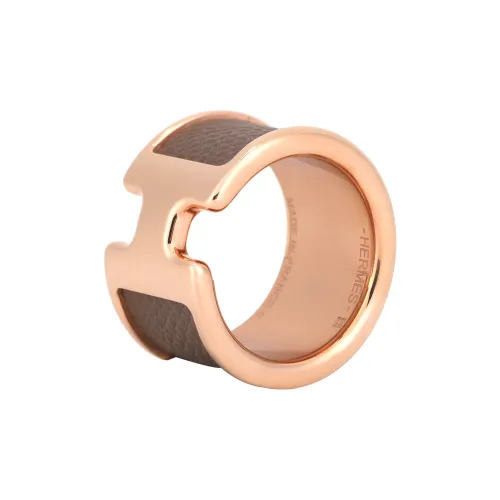 HERMES Кожа Кольца Женские Золото