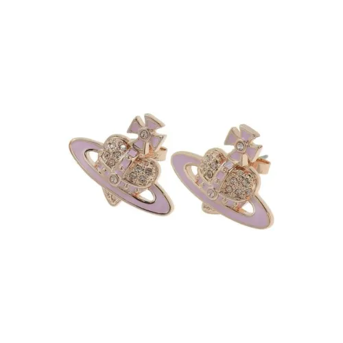 Vivienne Westwood Brass Earrings Унисекс Розовое золото Розовый