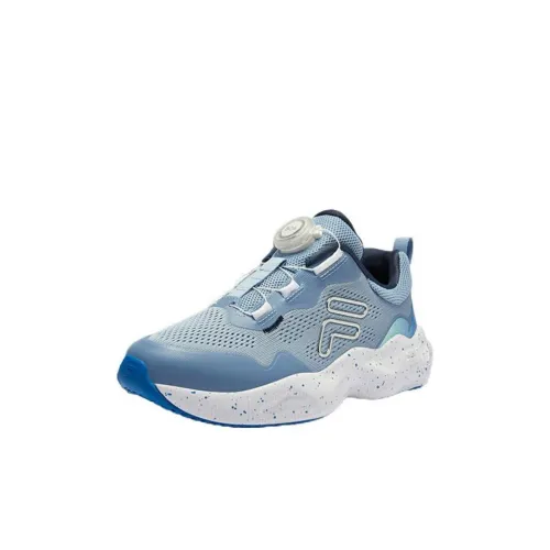 FILA KIDS BOA Облако Путешествие Устойчивый к истиранию Низкий Топ Детская беговая обувь Синий Детский
