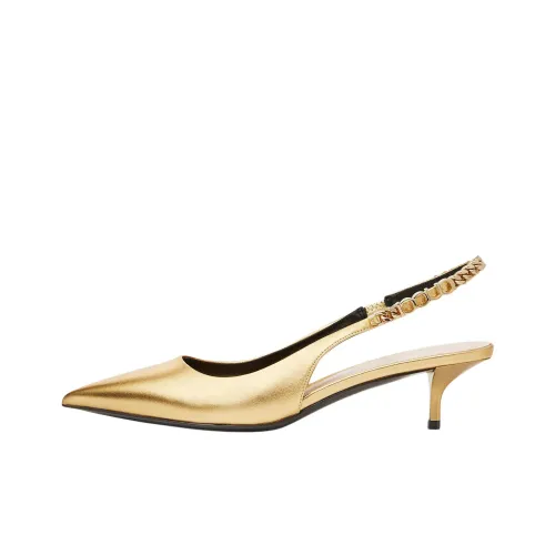 GUCCI Signoria Узкий каблук Высокие каблуки 4,5 см Женские Золото