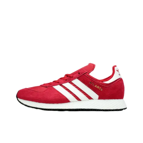 Adidas Originals Atlanta Slip-Resistant Abrasion-Resistant Breathable Low-Top Casual Running Shoes Men's Red Adidas Originals Atlanta Противоскользящий Устойчивый к истиранию Дышащий Низкий Топ Повседневные Беговые Кроссовки Мужские Красные