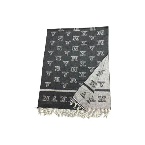 MaxMara Кашемир Вязаные Шарфы Унисекс Черный