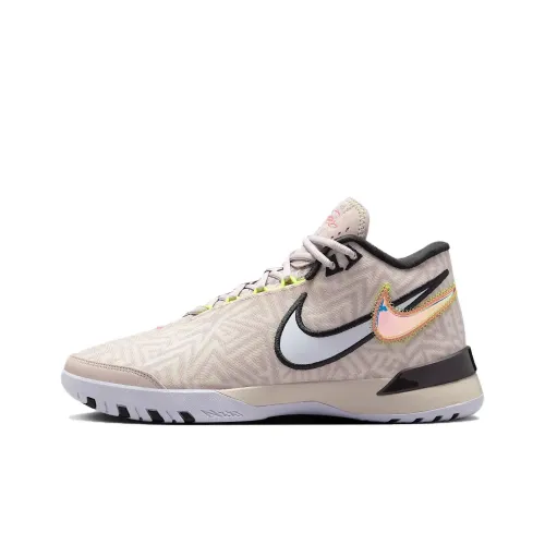 Nike LeBron NXXT Genisus Баскетбольные кроссовки MID Топ Хаки Мужской