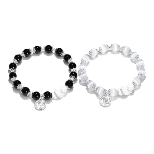 D.K.X Стекло Кошачий глаз Нефритовые браслеты Унисекс