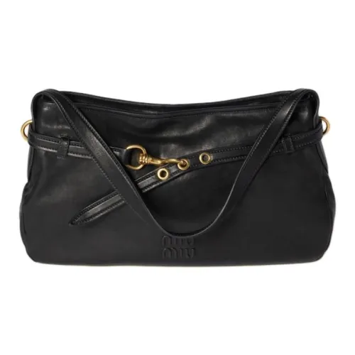 MIU MIU Aventure Sheepskin Сумка через плечо Medium Женская Черная