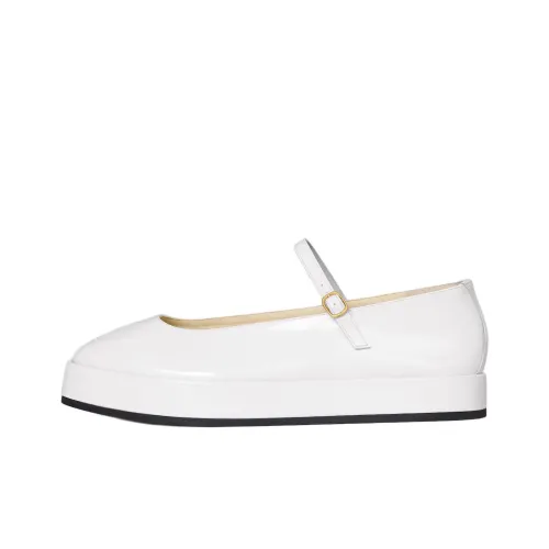 CELINE Clara Платформа Туфли Мэри Джейн 3 см Женские Белые