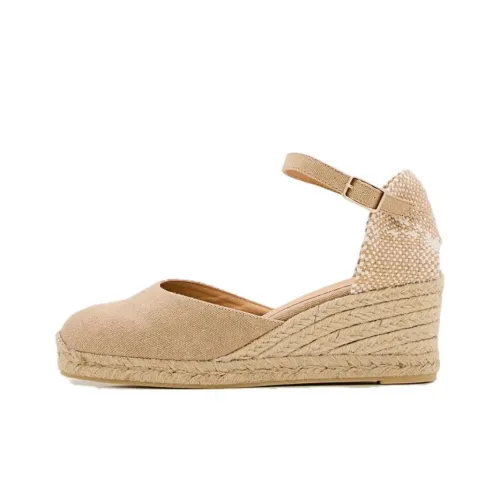 Castañer Carol Клиновидный каблук Высокие каблуки 6 см Женские Бежевый