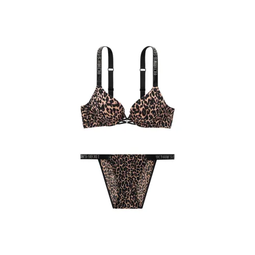 Victoria's Secret Комплект нижнего белья для женщин с леопардовым принтом