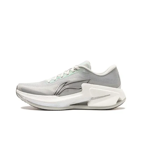 LiNing Liuliu 8 Амортизаторы Slip-resistant устойчивые к истиранию Низкий топ Беговые кроссовки Мужские Белый Серый