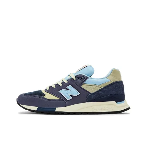 New Balance NB 998 Устойчивый к истиранию Низкий Топ Casual Унисекс Морской Синий