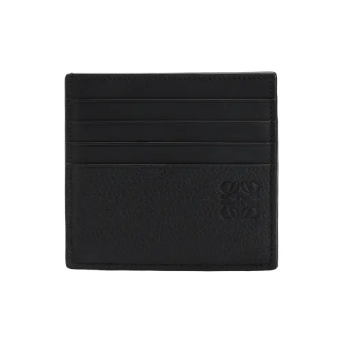 LOEWE Гранированная телячья кожа Держатель для карт Мужской Черный