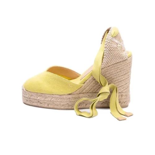 Castañer Chiara Клиновидный каблук Высокие каблуки 10 см Женские Желтые