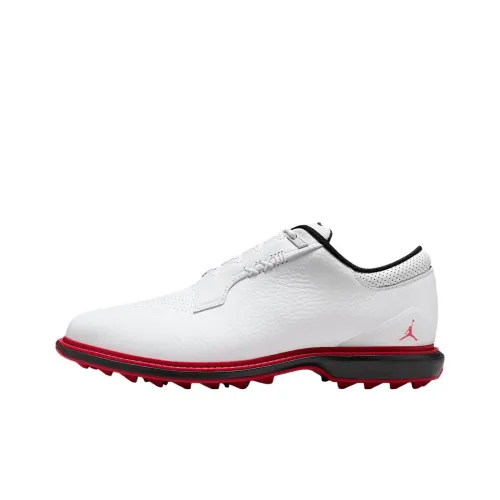 Джордан ADG 5 Slip Resistant Abrasion Resistant Низкий Топ Обувь для гольфа Унисекс Белый Широкий крой