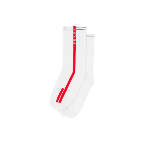 PRADA Носки Crew Женские 1 упаковка Белый