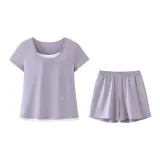 [Шорты Стиль] Женские - Трава Фиолетовый