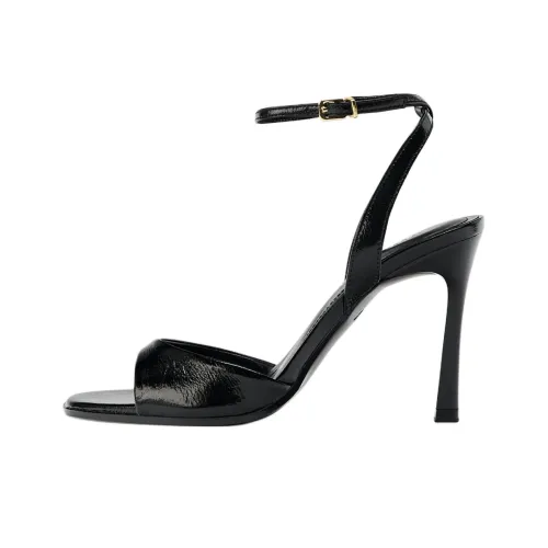 ZARA One Ремень Сандалии Черные Женские