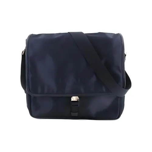 PRADA Нейлоновая сумка через плечо с вставками из кожи мужская сумка на плечо сумка через плечо морской синий