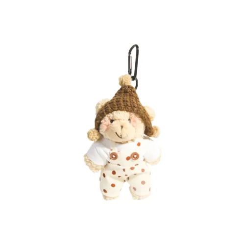 LEVENKENESS Милый Румяна Bear Plush Кукла Куклы Плюшевый Брелок 10 см Высота