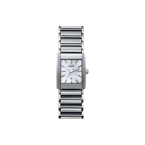 RADO Кварцевый механизм Женские часы Precision Ceramics Collection 27мм*6мм Белый