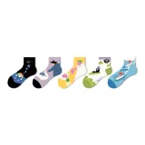 Коллекция мультфильмов, 5-5 пар [7A Антибактериальный, Безшовный крой, Кончик носка]